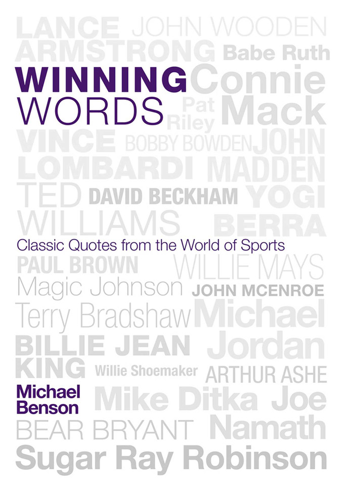 Winning Words: Classic Quotes from the World of Sports book cover by 