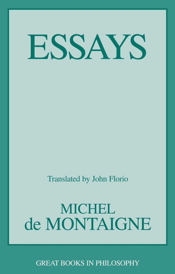 Essays book cover by Michel de Montaigne
