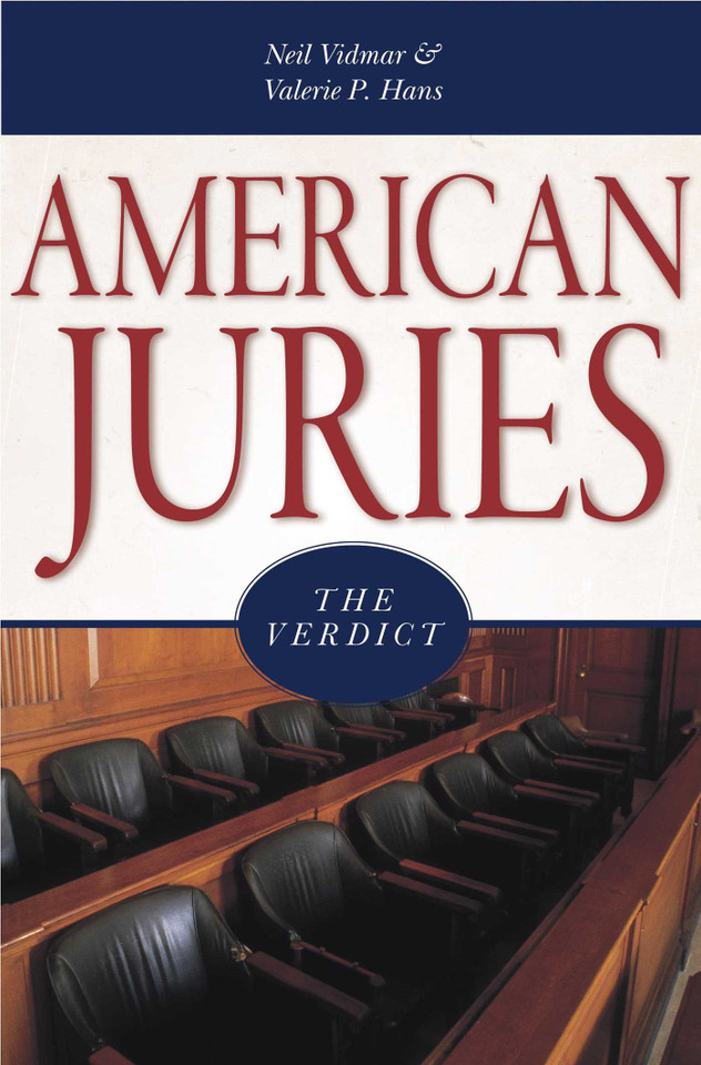 American Juries: The Verdict book cover by Neil Vidmar, Valerie P. Hans