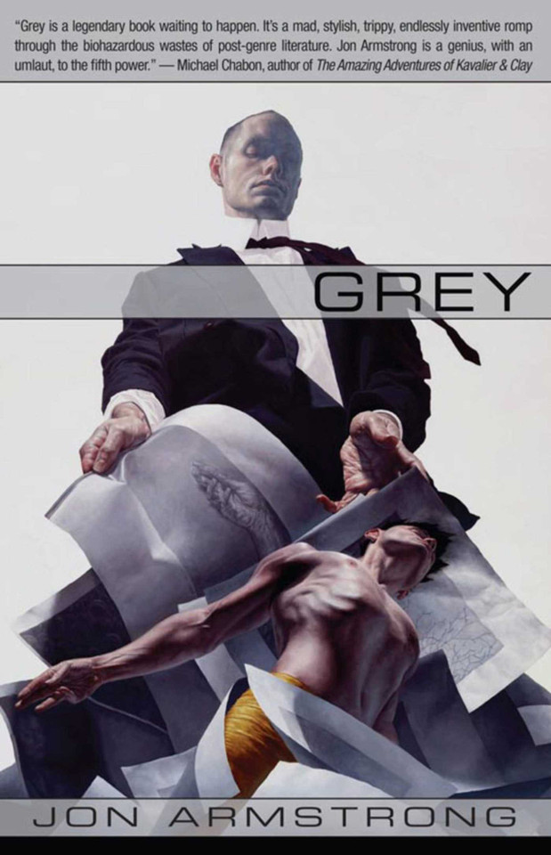 Grey book cover by Jon Armstrong