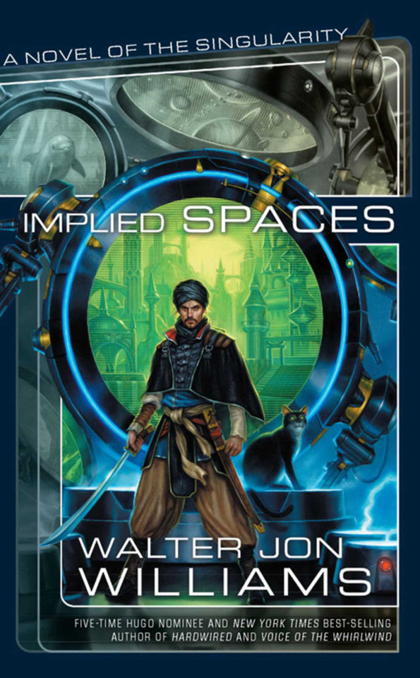 Implied Spaces book cover by Walter Jon Williams