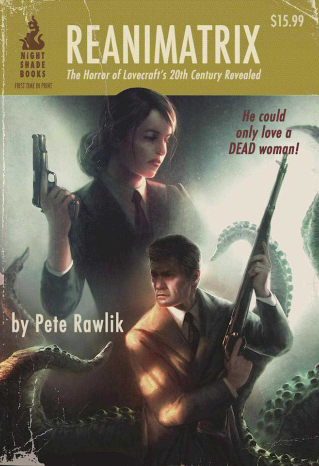 Reanimatrix book cover by Pete Rawlik