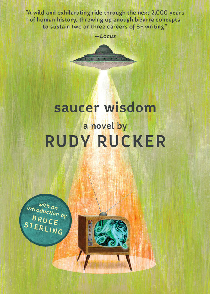 Saucer Wisdom book cover by Rudy Rucker