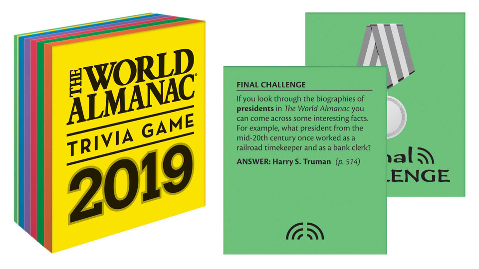 The World Almanac 2019 Trivia Game (World Almanac and Book of Facts) book cover by 