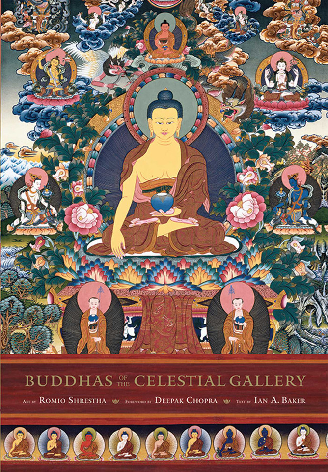 Buddhas of the Celestial Gallery book cover by Romio Shrestha