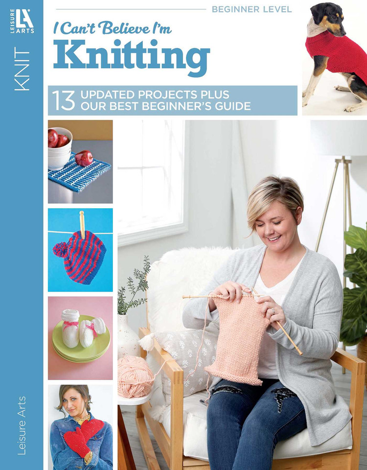 I Can't Believe I'm Knitting: 13 Updated Projects Plus Our Best Beginner's Guide book cover by Leisure Arts