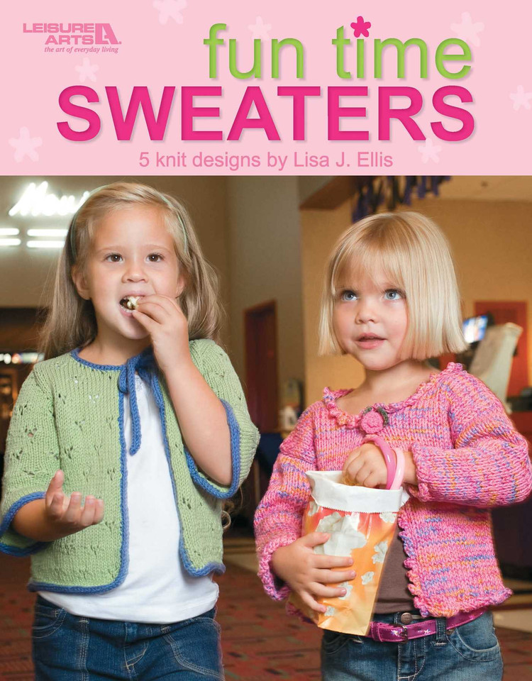 Fun Time Sweaters: 5 Knit Designs book cover by Lisa Ellis