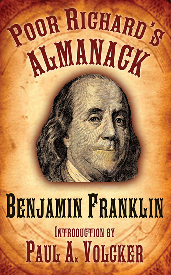 Poor Richard's Almanack book cover by Benjamin Franklin