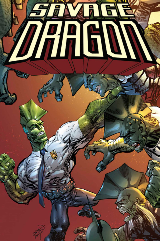 Savage Dragon: Dragon War (Savage Dragon) book cover by Erik Larsen