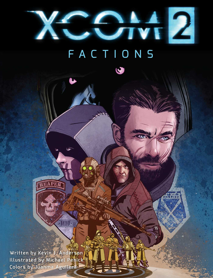 XCOM 2: FACTIONS book cover by Kevin J. Anderson
