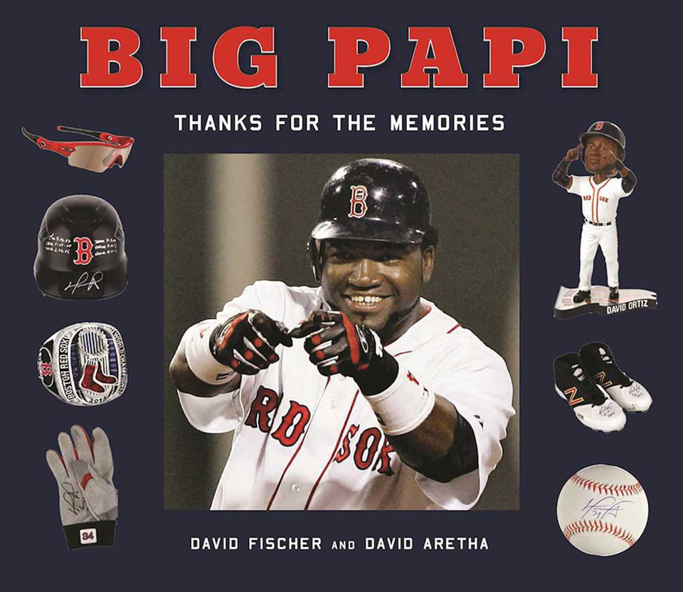Big Papi: David Ortiz, Thanks for the Memories book cover by David Fischer, David Aretha