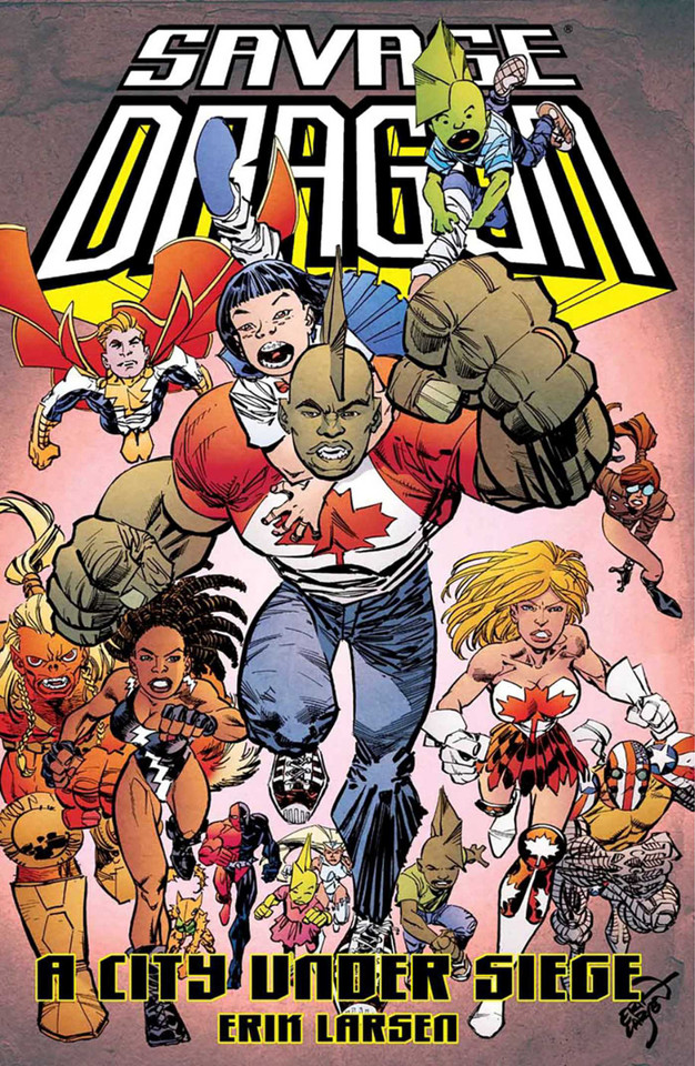 Savage Dragon: A City Under Siege (Savage Dragon) book cover by Erik Larsen