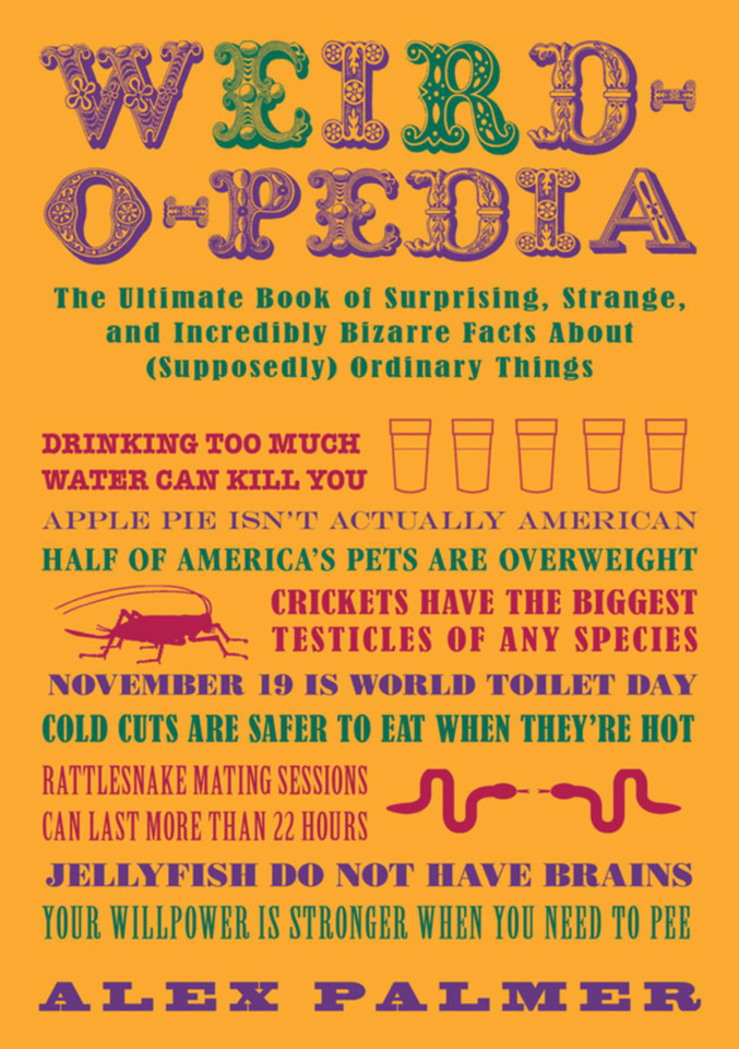 Weird-o-pedia: The Ultimate Book of Surprising Strange and Incredibly Bizarre Facts About (Supposedly) Ordinary Things book cover by Alex Palmer