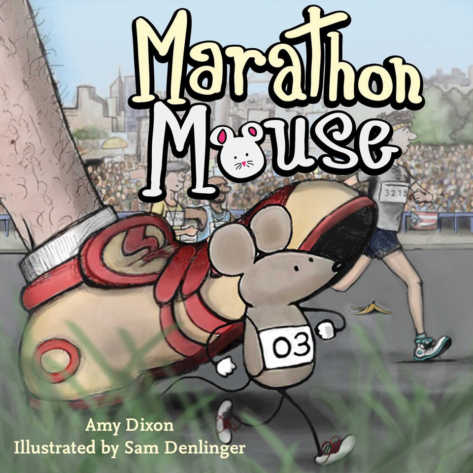 Marathon Mouse book cover by Amy Dixon
