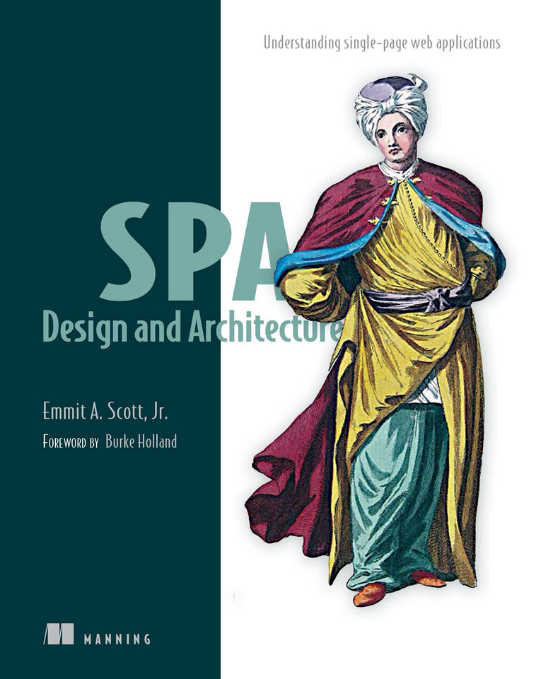 SPA Design and Architecture: Understanding Single Page Web Applications book cover by Emmit Scott