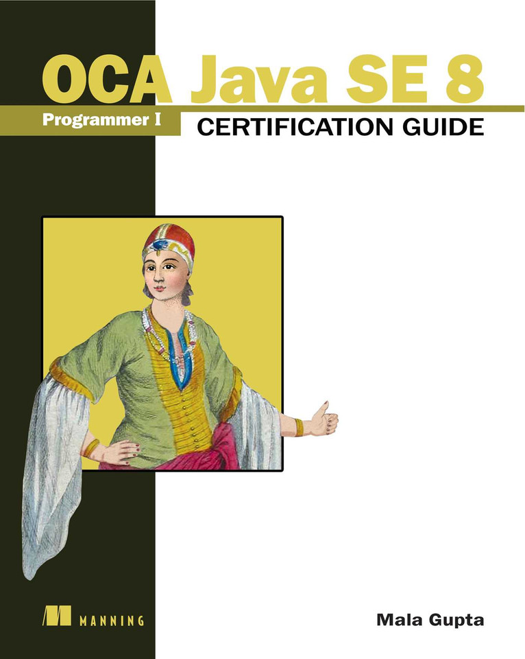 OCA Java SE 8 Programmer I Certification Guide book cover by Mala Gupta