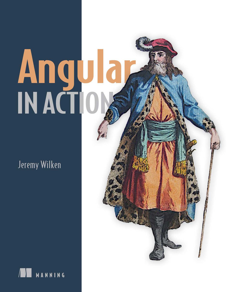 Angular in Action book cover by Jeremy Wilken