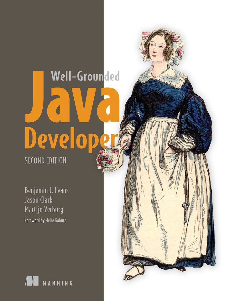 The Well-Grounded Java Developer, Second Edition book cover by Benjamin Evans, Martijn Verburg, Jason Clark