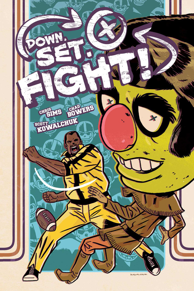 Down, Set, Fight! book cover by Chad Bowers, Chris Sims