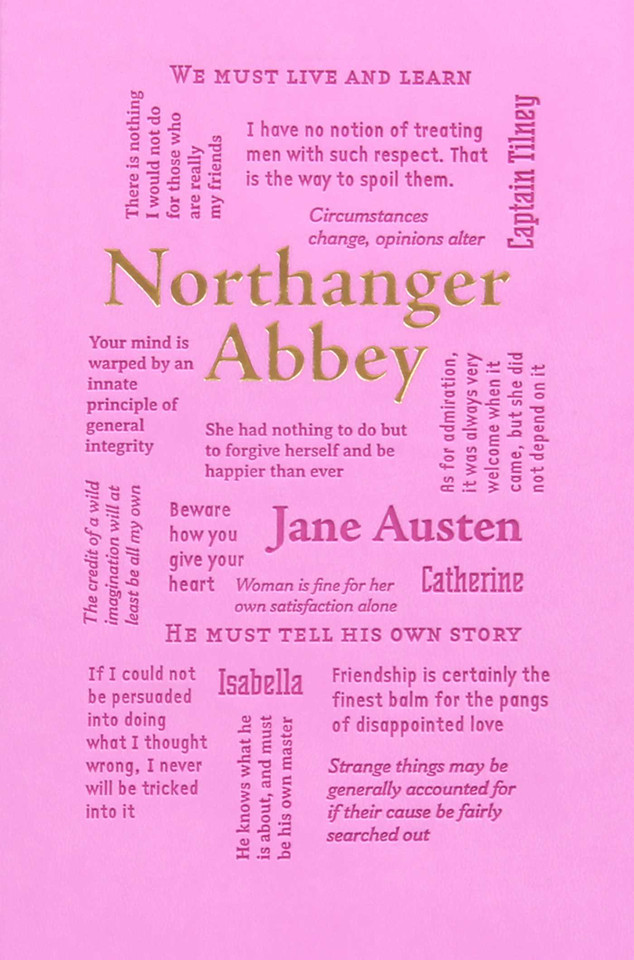 Northanger Abbey (Word Cloud Classics) book cover by Jane Austen