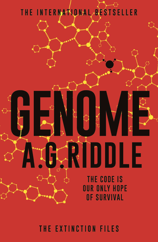 Genome book cover by A.G. Riddle