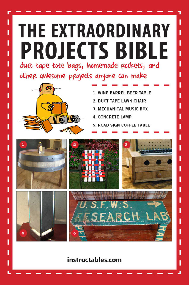 The Extraordinary Projects Bible: Duct Tape Tote Bags, Homemade Rockets, and Other Awesome Projects Anyone Can Make book cover by 