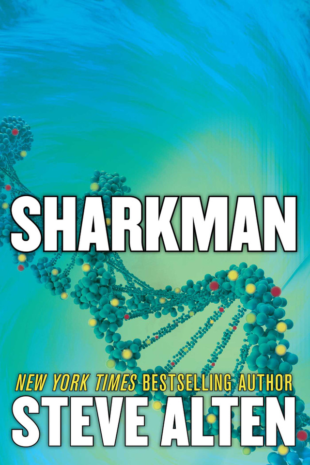 Sharkman book cover by Steve Alten