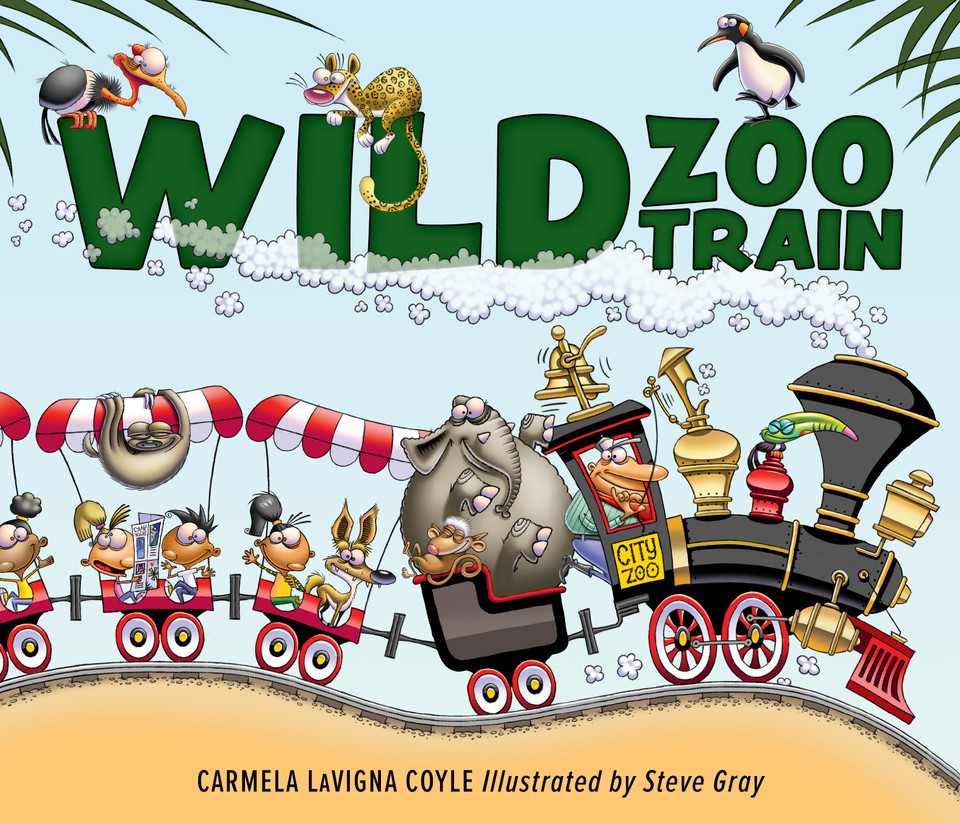 Wild Zoo Train book cover by Carmela LaVigna Coyle