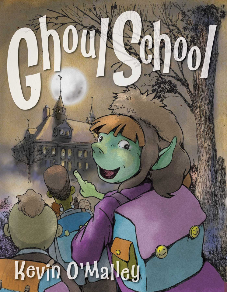 Ghoul School book cover by Kevin O'Malley