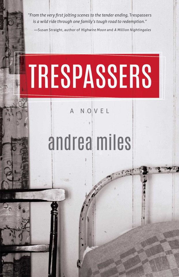 Trespassers book cover by Andrea Miles
