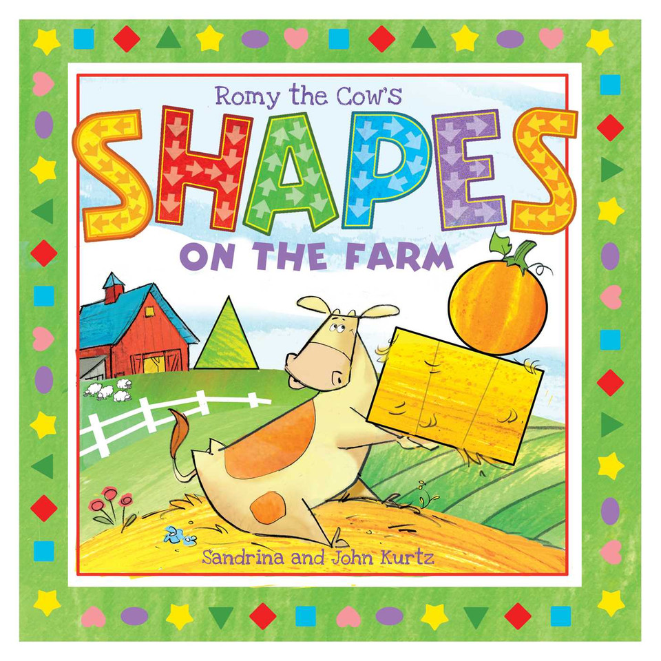 Romy the Cow's Shapes on the Farm book cover by John Kurtz, Sandrina Kurtz