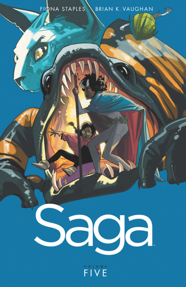 Saga Volume 5 (Saga) book cover by Brian K Vaughan
