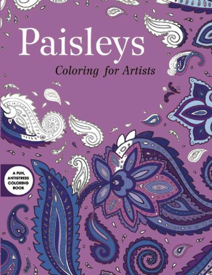 Paisleys: Coloring for Artists (Creative Stress Relieving Adult Coloring Book Series) book cover by Skyhorse Publishing