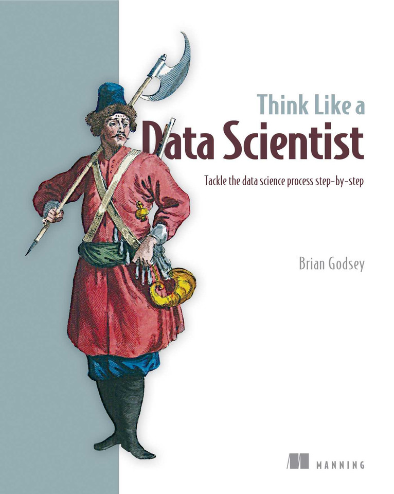 Think Like a Data Scientist: Tackle the data science process step-by-step book cover by Brian Godsey