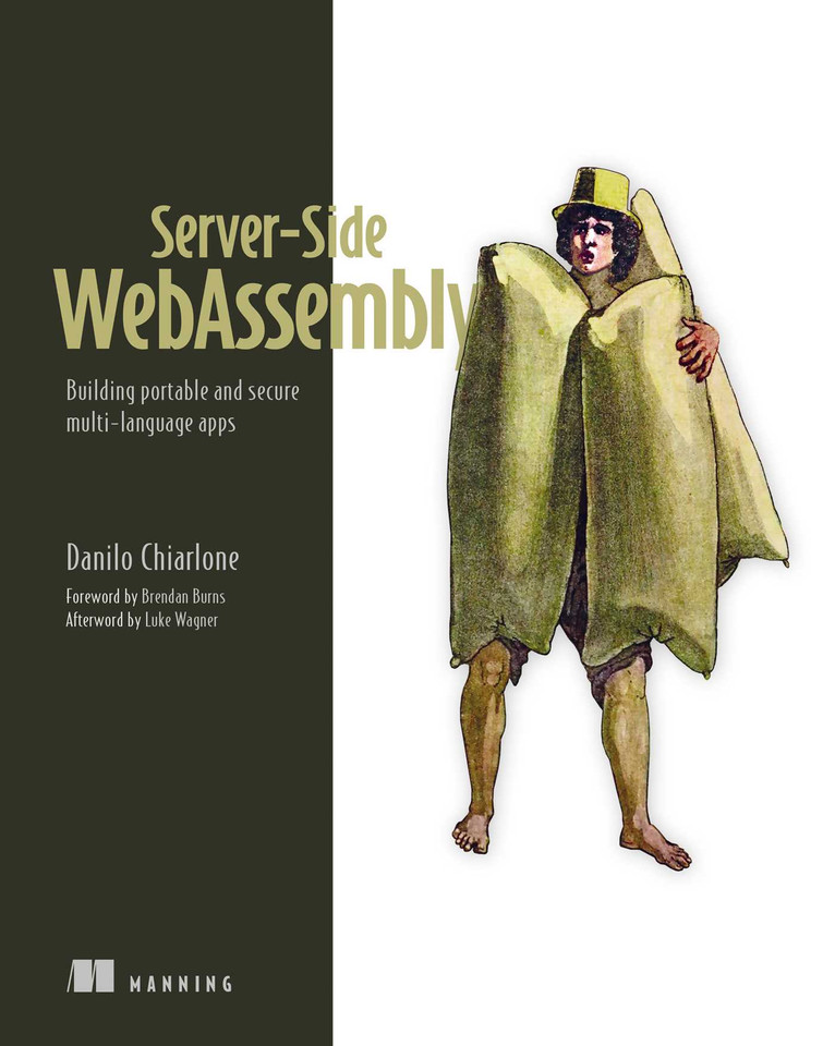 Server-Side WebAssembly: Building portable and secure multi-language apps book cover by Danilo Chiarlone