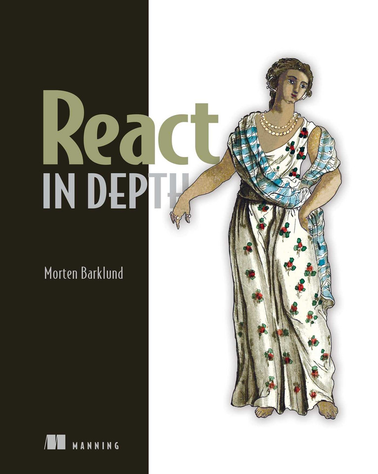 React in Depth book cover by Morten Barklund