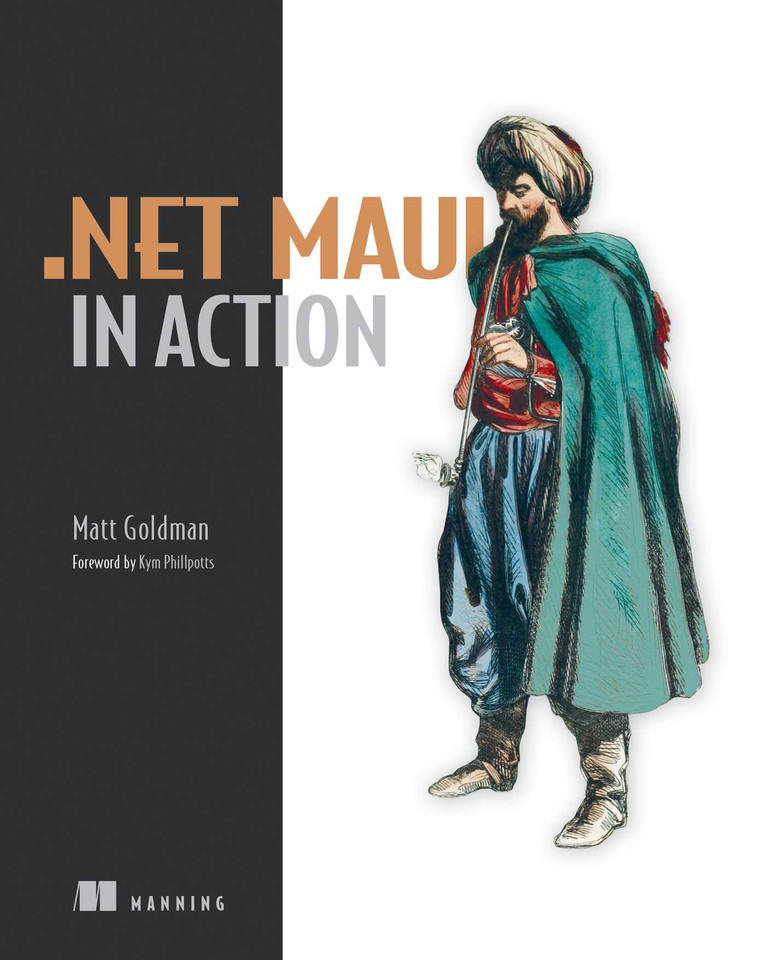 .NET MAUI in Action (In Action) book cover by Matt Goldman