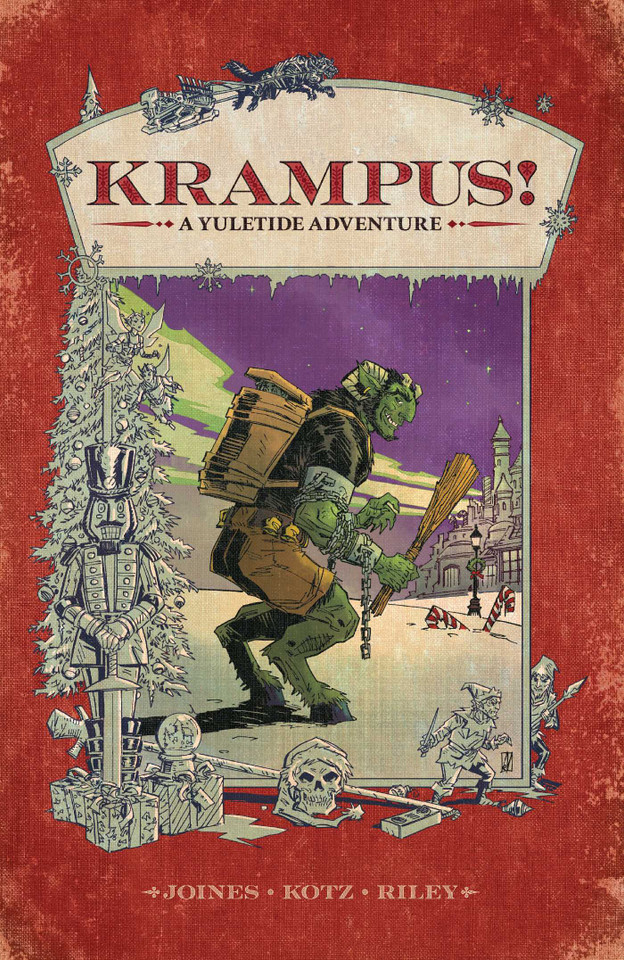 Krampus: A Yuletide Adventure book cover by Brian Joines