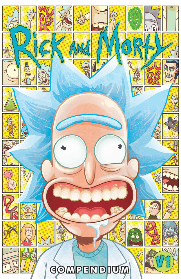 Rick and Morty Compendium Vol. 1 book cover by Zac Gorman