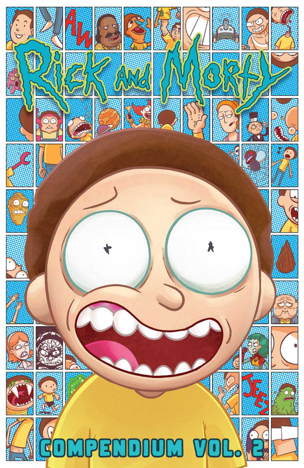 Rick and Morty Compendium Vol. 2 (Rick and Morty) book cover by Kyle Starks, Marc Ellerby, Sean Vanaman, Olly Moss