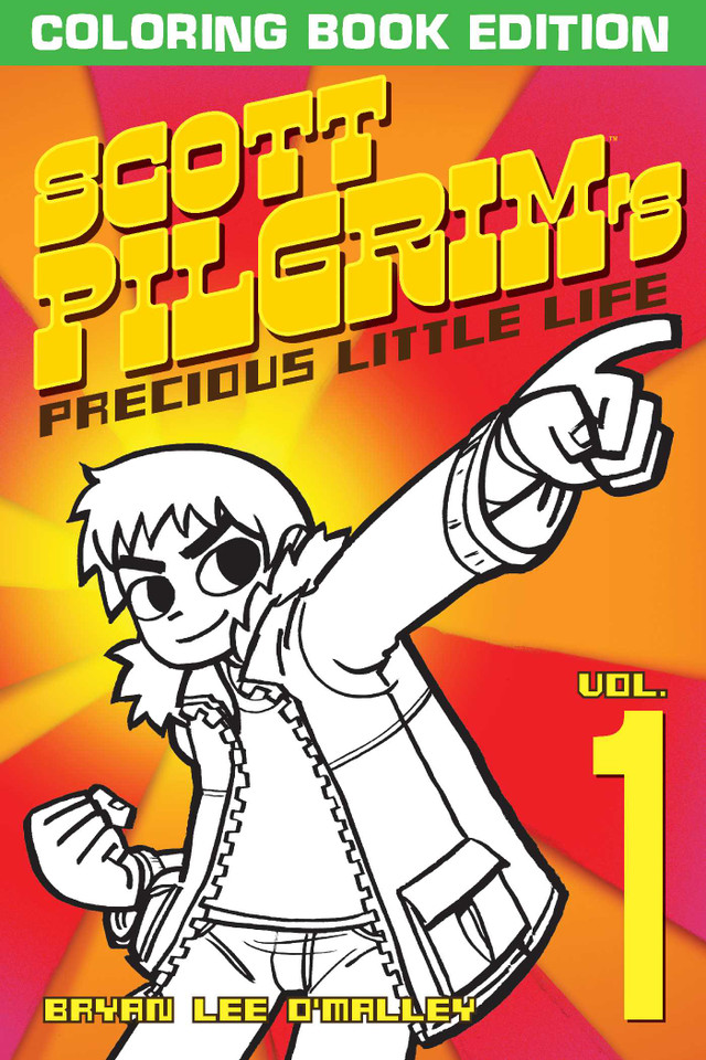 Scott Pilgrim's Precious Little Life Coloring Book (Scott Pilgrim) book cover by Bryan Lee O’Malley