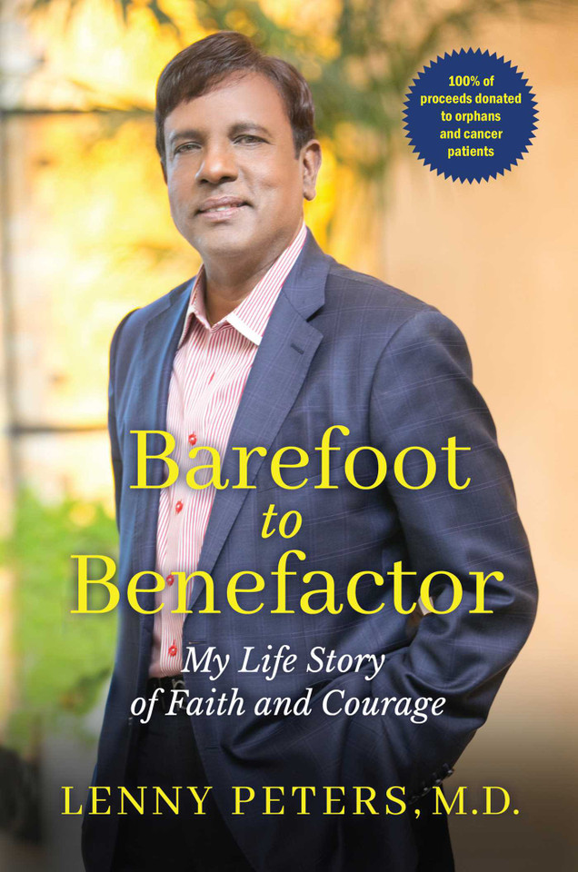 Barefoot to Benefactor: My Life Story of Faith and Courage book cover by Lenny Peters