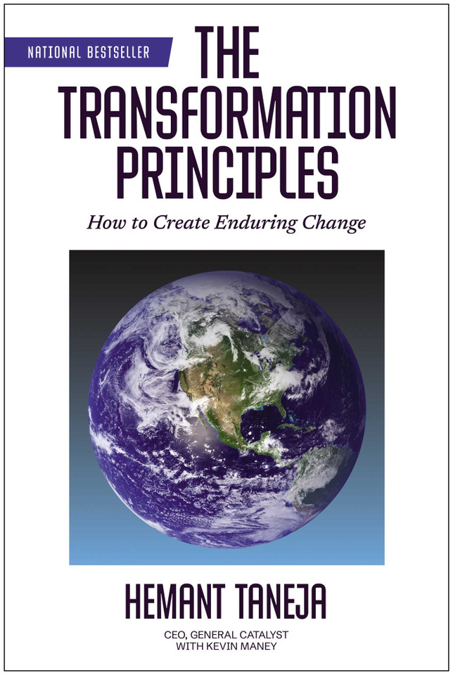 The Transformation Principles: How to Create Enduring Change book cover by Hemant Taneja