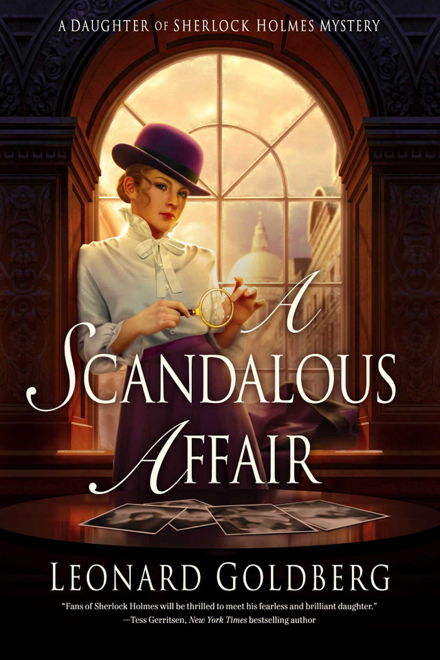 A Scandalous Affair: A Daughter of Sherlock Holmes Mystery book cover by Leonard Goldberg