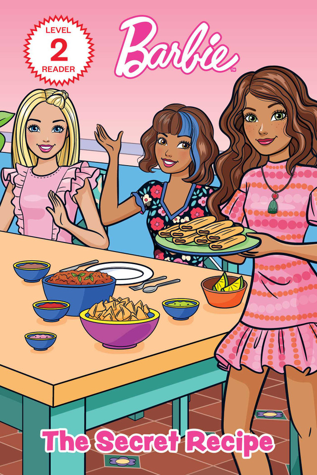 Barbie & Teresa: The Secret Recipe (Mattel Reader, Level 2) book cover by Courtney Carbone