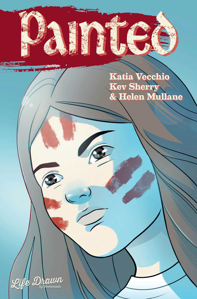 Painted book cover by Kev Sherry, Helen Mullane