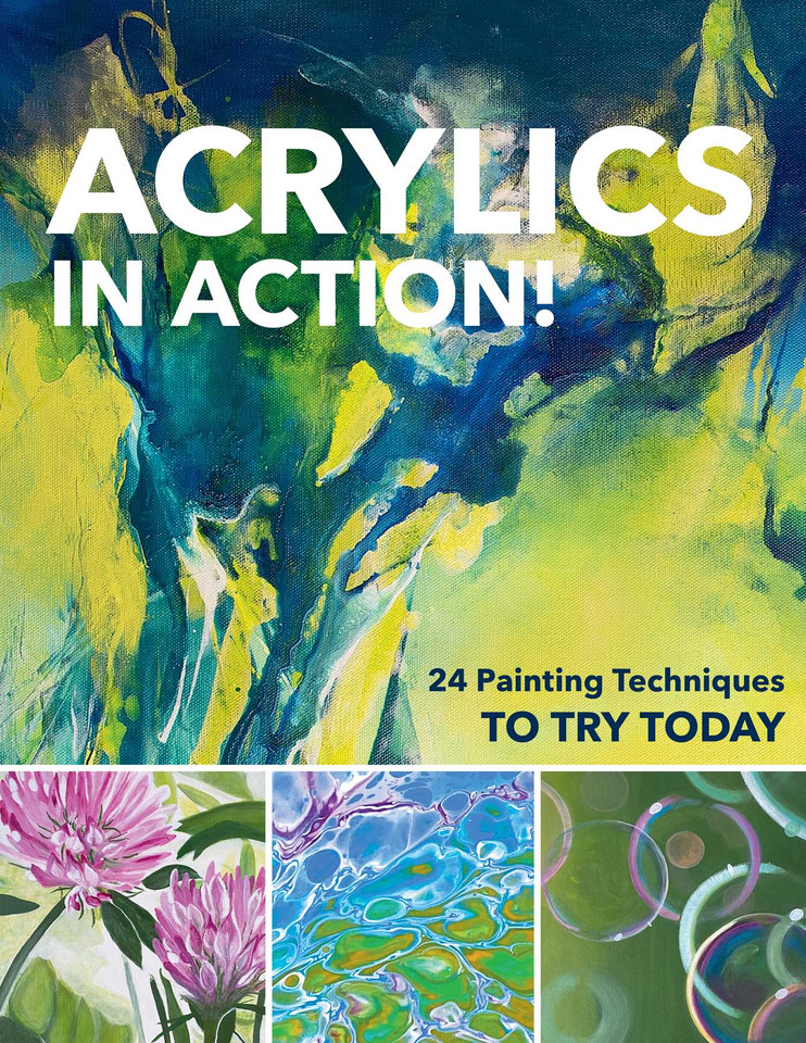 Acrylics in Action!: 24 Painting Techniques to Try Today book cover by Gabriele Malberg, Monika Reiter, Christin Stapff, Martin Thomas, Sylvia Homberg, Sylwia Mesch
