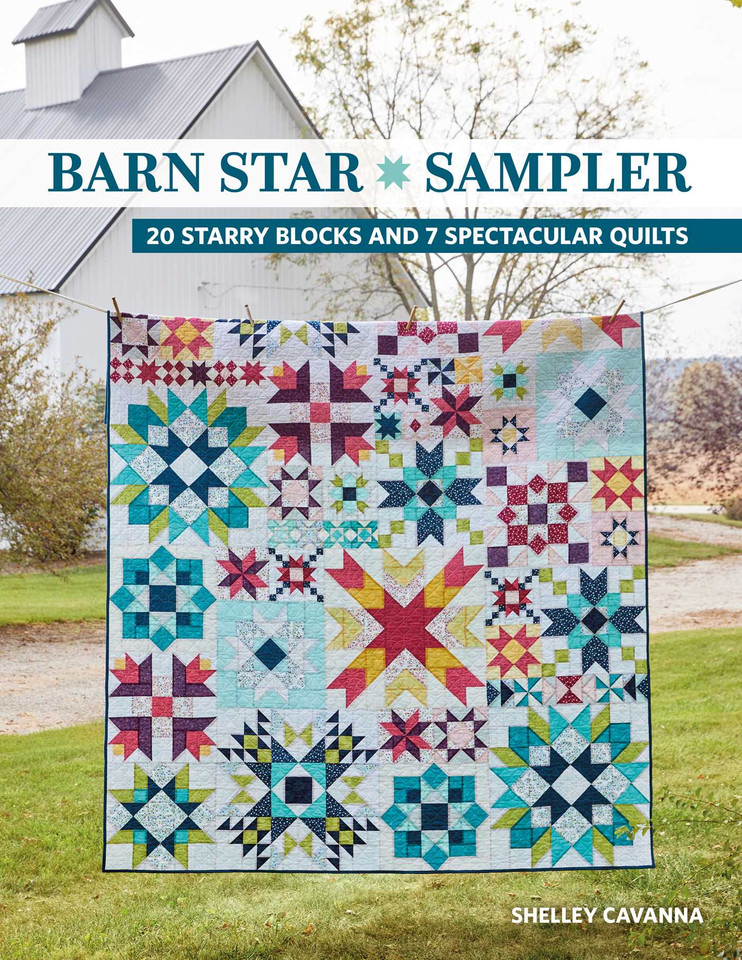 Barn Star Sampler: 20 Starry Blocks and 7 Spectacular Quilts book cover by Shelley Cavanna