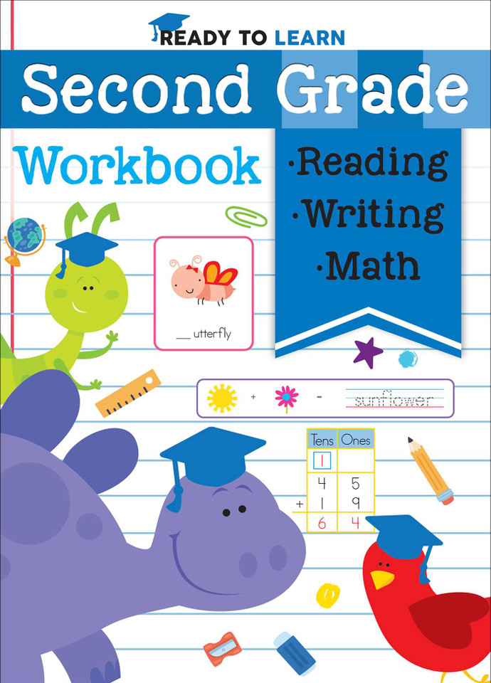 Ready to Learn: Second Grade Workbook: Phonics, Sight Words, Multiplication, Division, Money, and More! (Ready to Learn) book cover by Editors of Silver Dolphin Books