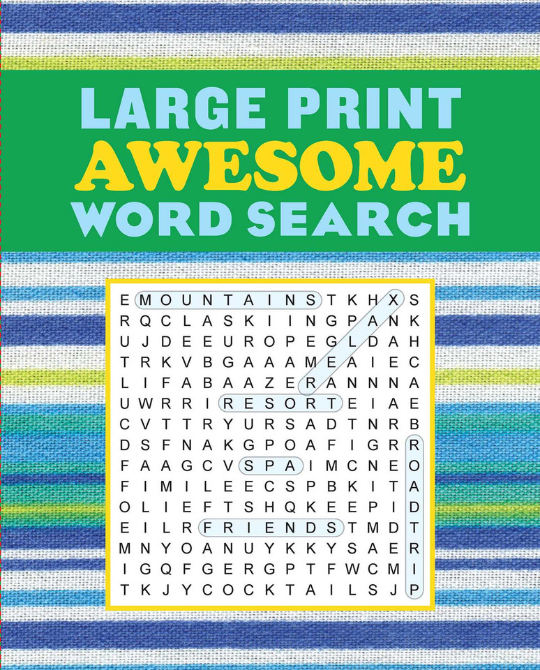 Large Print Awesome Word Search (Large Print Puzzle Books) book cover by Editors of Thunder Bay Press